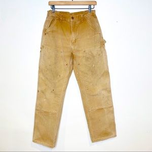 Carhartt | Made in USA Tan Double Knee Work Pants 30x30